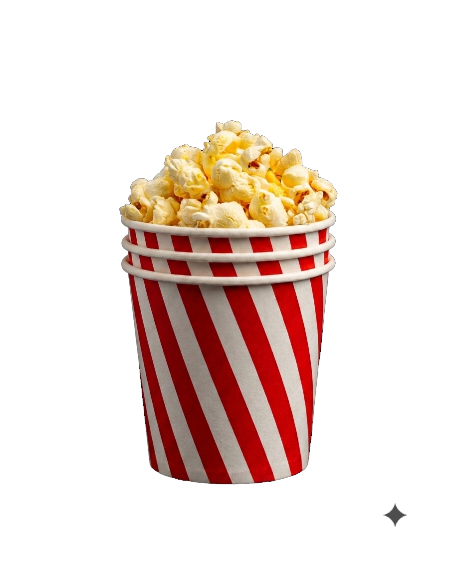 Kinmin butter popcorn in a bowl